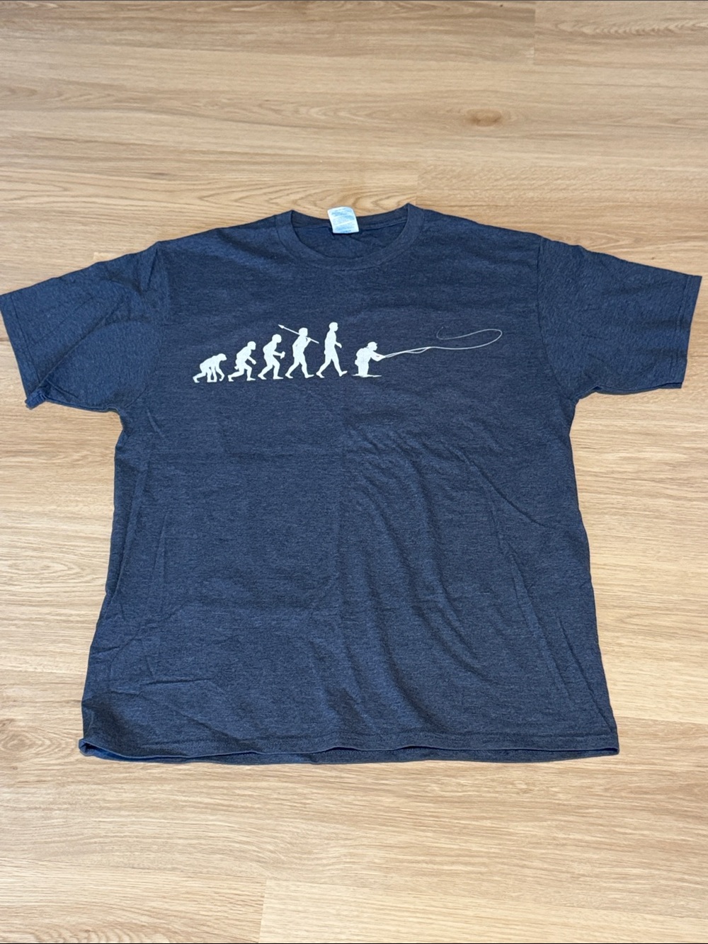 Men's Navy Graphic Evolution Fly Fishing T-Shirt